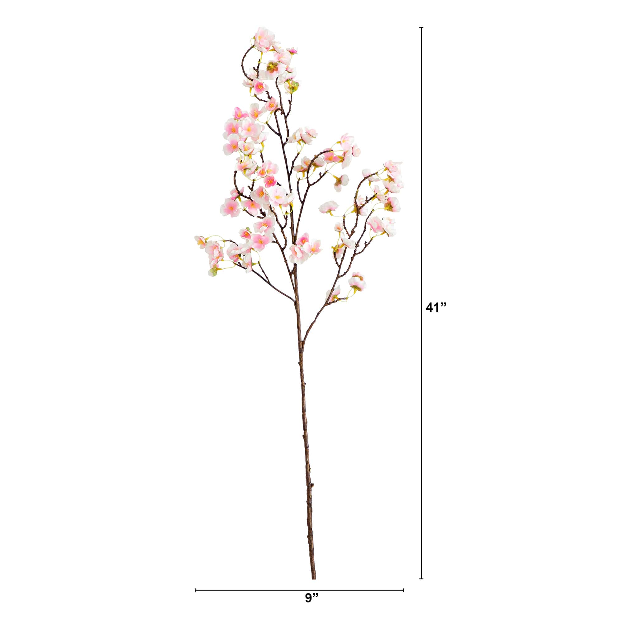 41" Pink Cherry Blossom Flower Stems, 3ct.